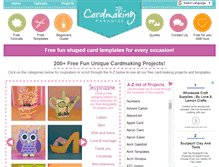 Tablet Screenshot of cardmakingparadise.com